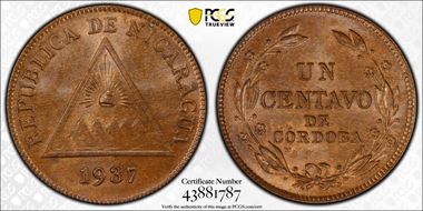 1937 1C MS65BN