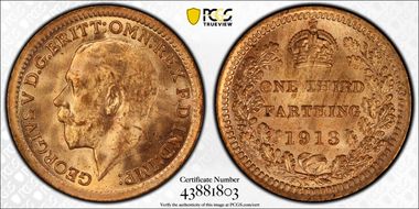 1913 1/3 Far S-4062 MS65RD