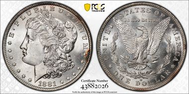 1881-O $1 MS63