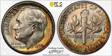 1958 10C MS65