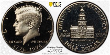 1976-S 50C Clad PR67CAM