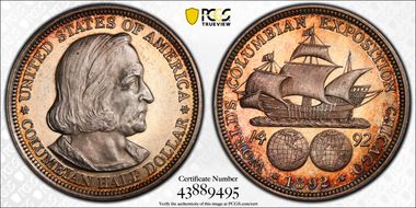 1892 50C Columbian MS64PL