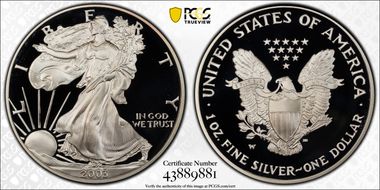 2003-W $1 Silver Eagle PR69DCAM