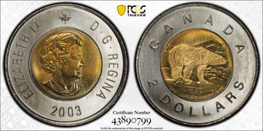 2003 $2 No Crown MS67