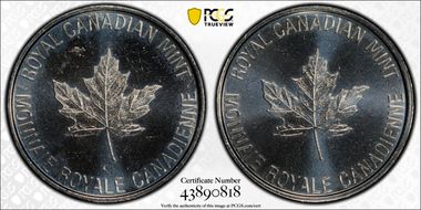 nd(2021) Token R&D Test Token Nickel-Plated Steel MS66