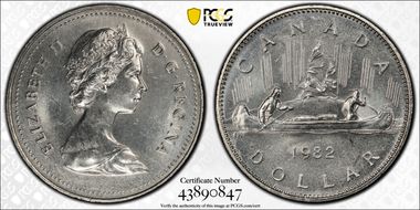 1982 $1 Voyageur MS65