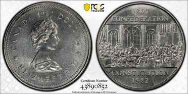 1982 $1 Constitution MS67