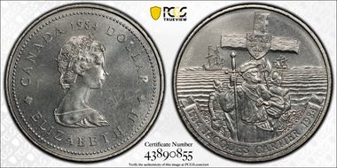 1984 $1 Cartier MS66