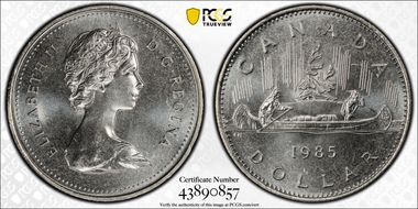 1985 $1 Voyageur MS65