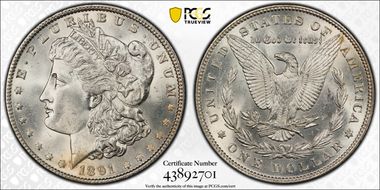 1891 $1 MS64