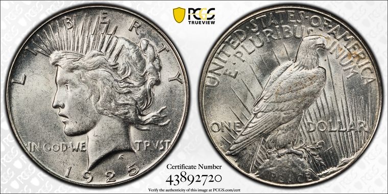 Cert 43892720 - Coin Image