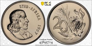 1967 20C Afrikaans PR69