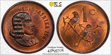 1969 1C Afrikaans MS64RB