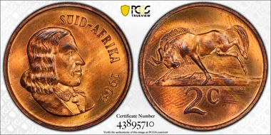 1969 2C Afrikaans MS64RB