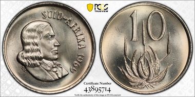 1969 10C Afrikaans MS68