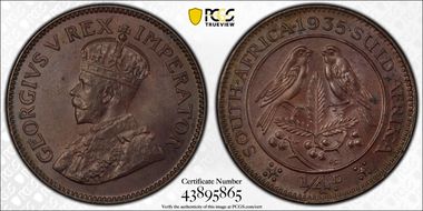 1935 1/4D Blackened MS64