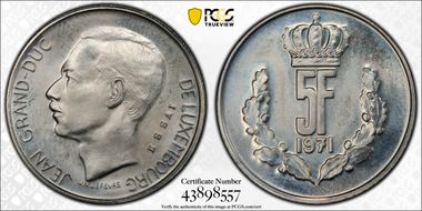 1971 P5 Fr KM-E82 Essai CuNi SP66