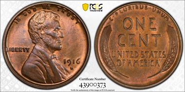 1916-S 1C MS65BN