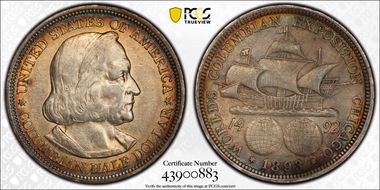 1893 50C Columbian N1