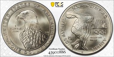 1983-P $1 Olympic MS69