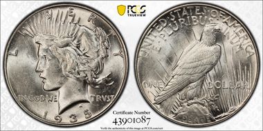 1935 $1 MS61