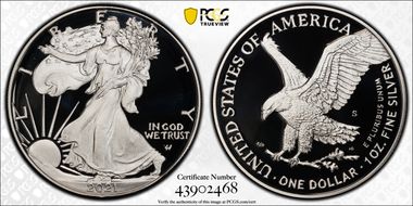 2021-S $1 Silver Eagle - Type 2 PR70DCAM