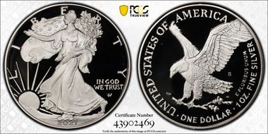 2021-S $1 Silver Eagle - Type 2 PR69DCAM