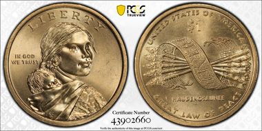 2010-P $1 Native American - Position A MS66