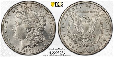 1886-O $1 AU55