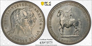 1900 $1 Lafayette MS63