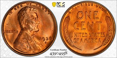 1938-S/S 1C RPM, FS-501 MS66RD