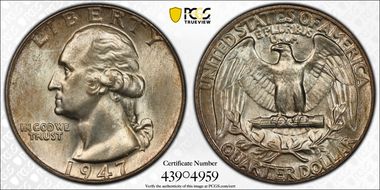 1947 25C DDO FS-101 MS66