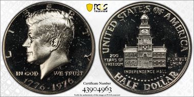 1976-S 50C Clad DDR FS-801 PR66