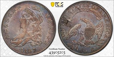 1807 50C Bearded Goddess N1