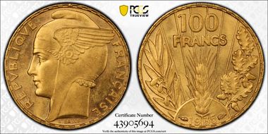 1935 100 Fr Gad-1148 F-554 MS65