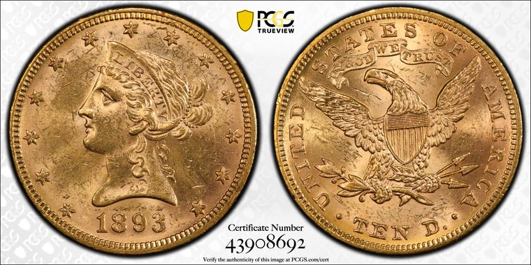 Cert 43908692 - Coin Image