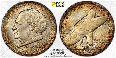 1936 50C Bridgeport MS67