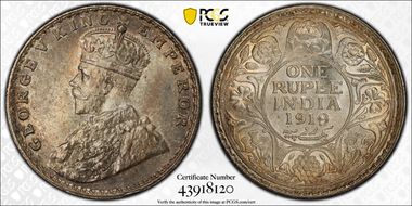 1919(B) Rupee SW-8.47 Prid-225 MS64