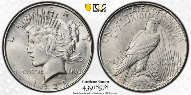 Cert 43918578 - Coin Image