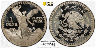 1983-Mo Onza Libertad Ag PR66DCAM