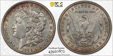 1899-O $1 VAM 6, Micro O XF45