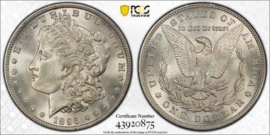1896 $1 MS64