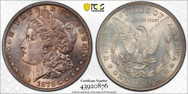1878 7/8TF $1 VAM 33, Doubled Legs N1