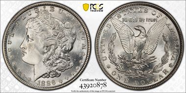 1886 $1 MS65