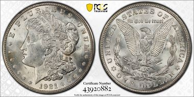1921-D $1 MS63