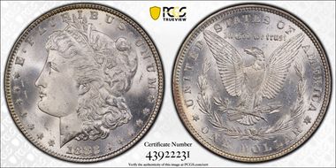 1882 $1 MS66