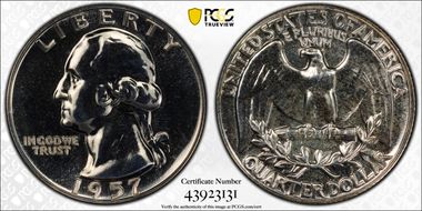 1957 25C PR66