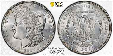 1887 $1 MS63