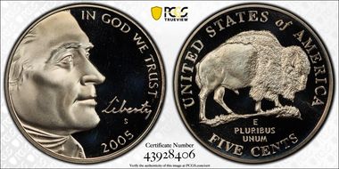 2005-S 5C Bison PR68DCAM