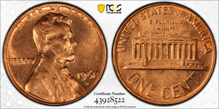 Cert 43928522 - Coin Image